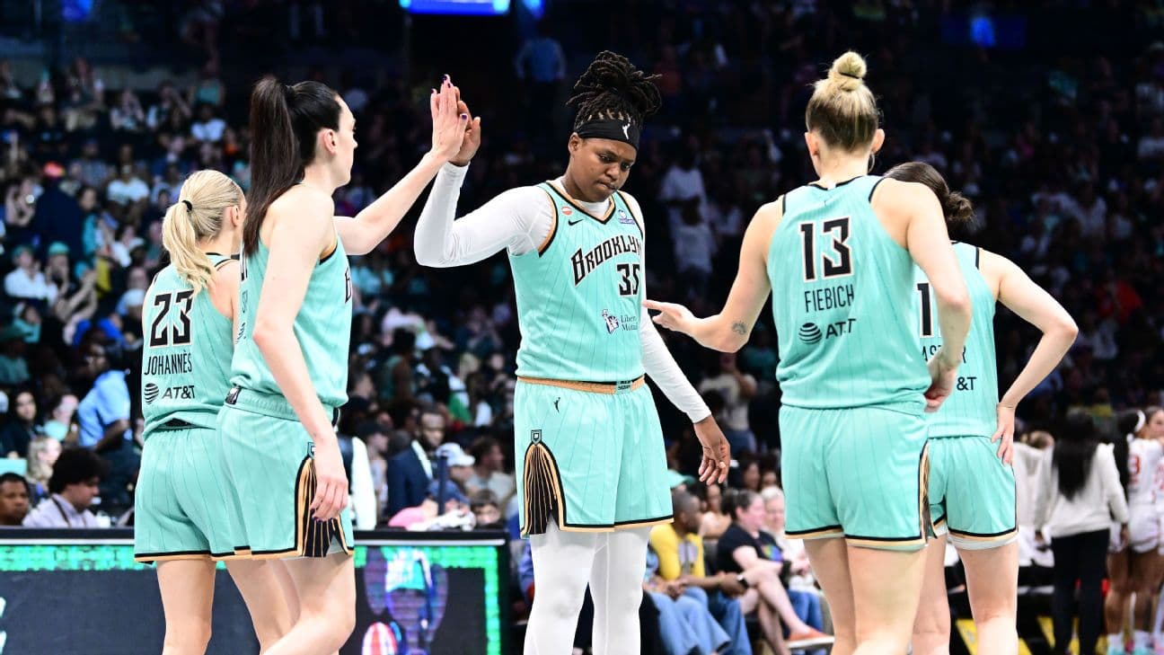 New York Liberty-ს კალათბურთელები მოედანზე