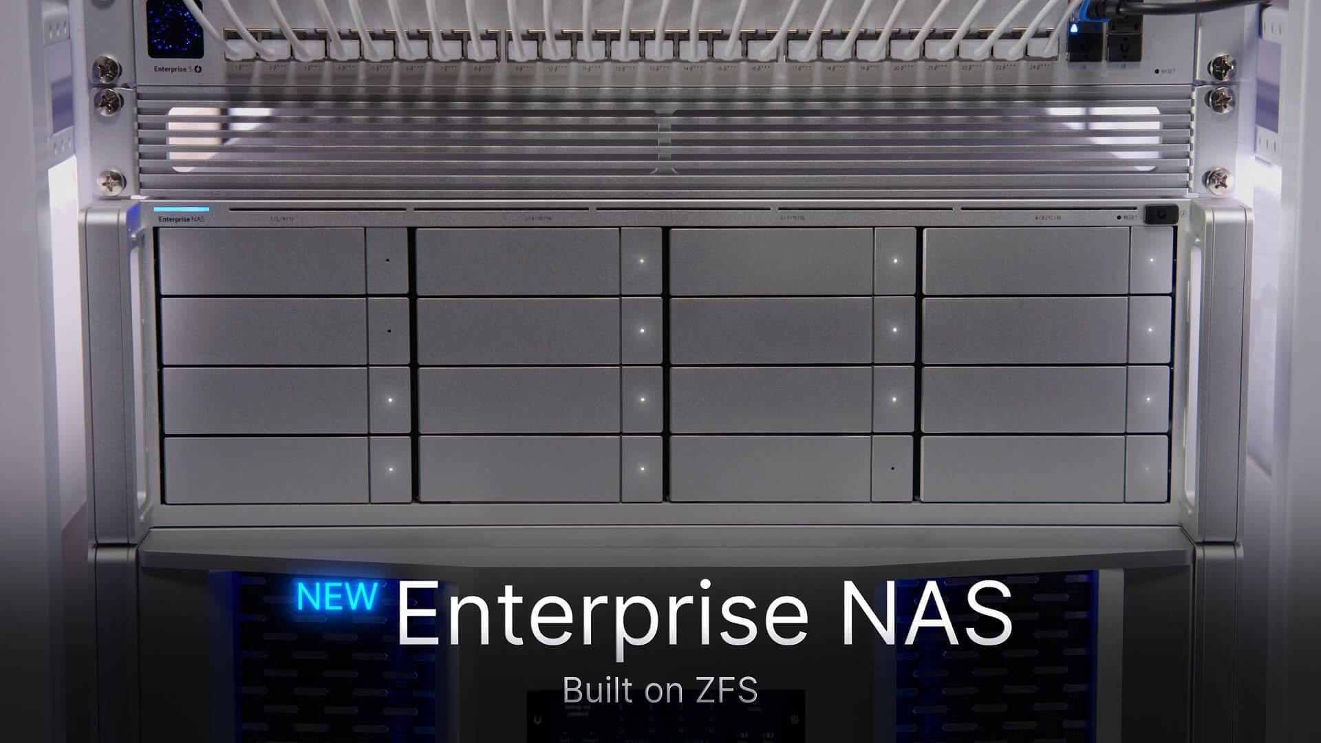 Ubiquiti Enterprise NAS მოწყობილობის ვიზუალი