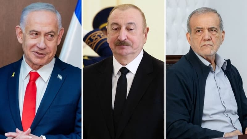ისრაელის დროშა და აზერბაიჯანის რუკა, სიმბოლური გამოსახულება