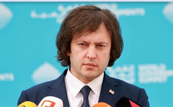 ირაკლი კობახიძე ჟურნალისტებთან საუბრისას