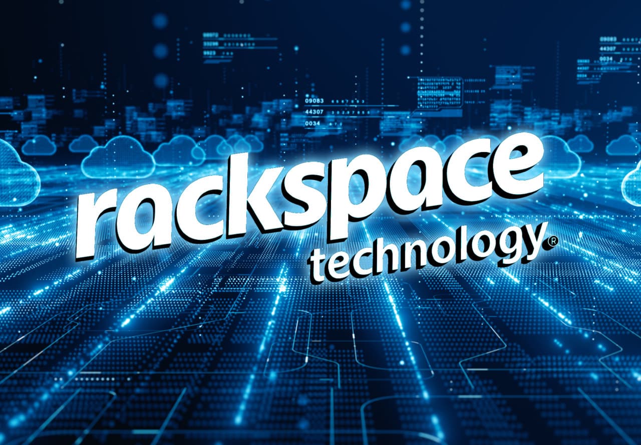 Rackspace-ის ლოგო და ტექნოლოგიური გრაფიკა