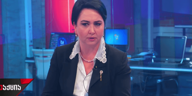 ეკა ბესელია პრესკონფერენციის დროს