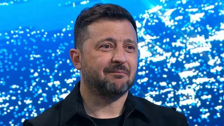 ვოლოდიმირ ზელენსკი კიევში გამართულ ბრიფინგზე