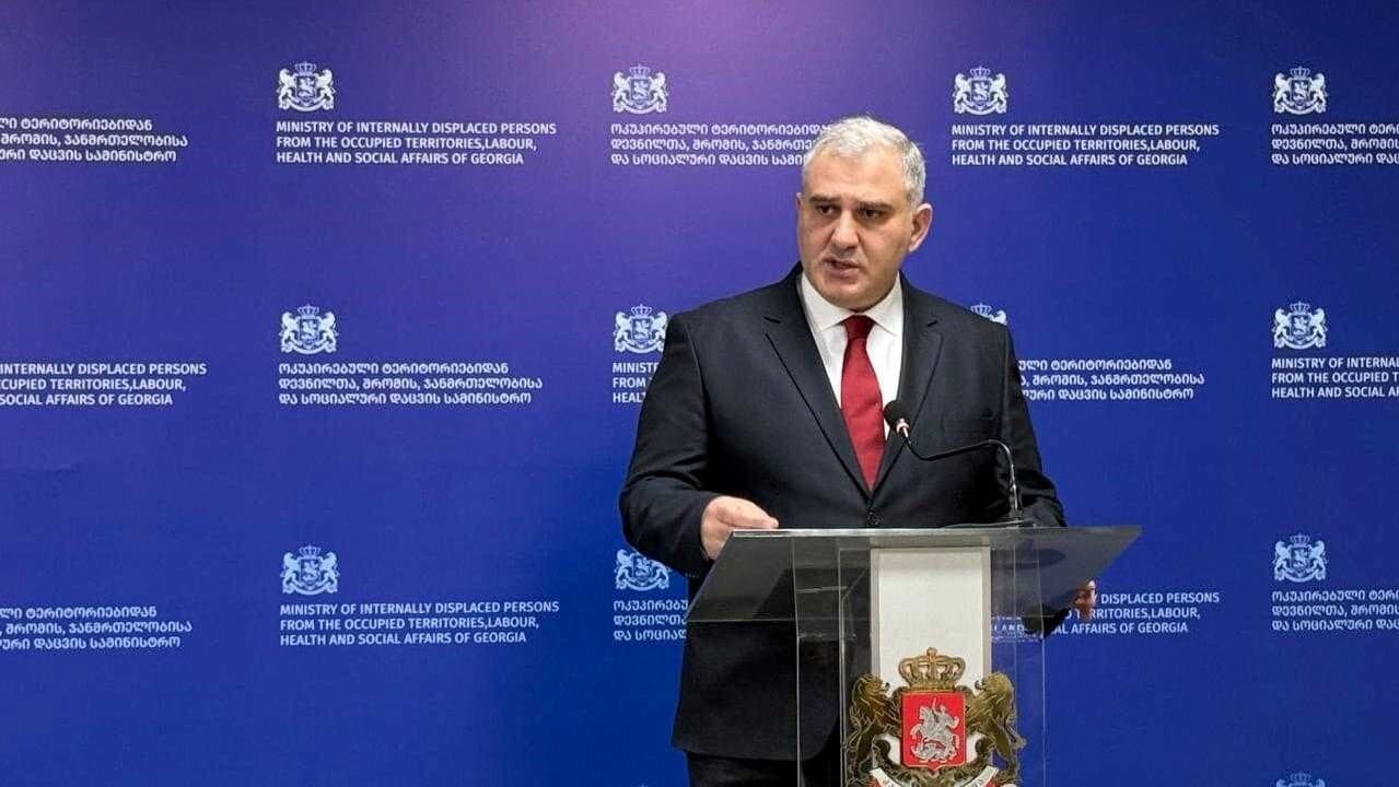 მიხეილ სარჯველაძე მედიასთან კომენტარს აკეთებს