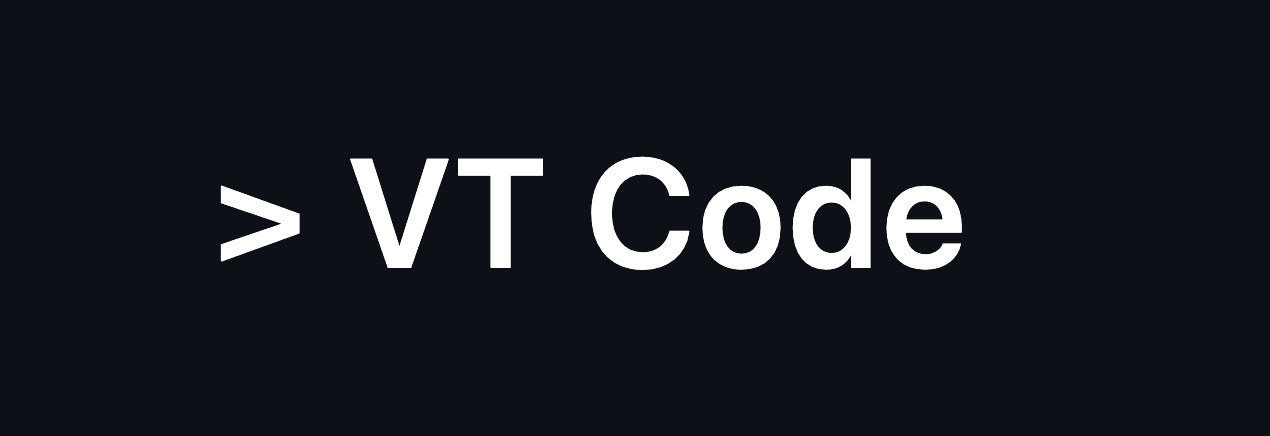 VT Code-ის ტერმინალის ინტერფეისი და კოდის მართვის პანელი