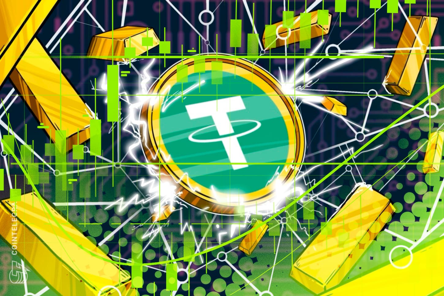 Tether Gold-ის ტოკენიზებული ოქროს გრაფიკული გამოსახულება