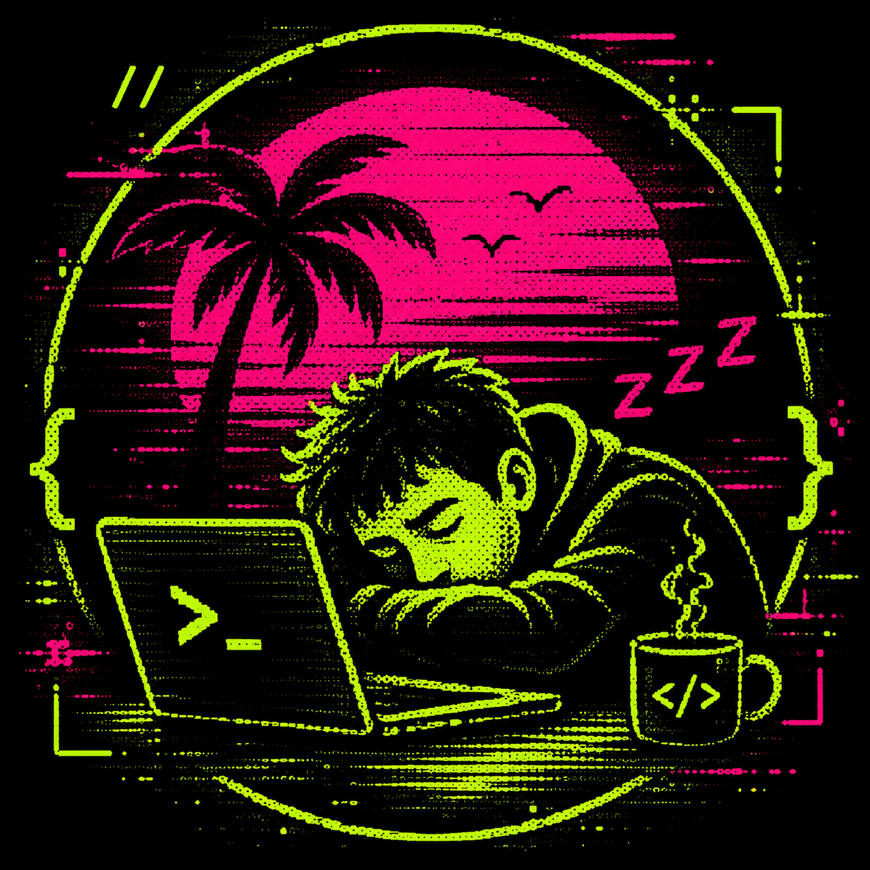 The Tired Engineer პლატფორმის ვიზუალური კონცეფცია
