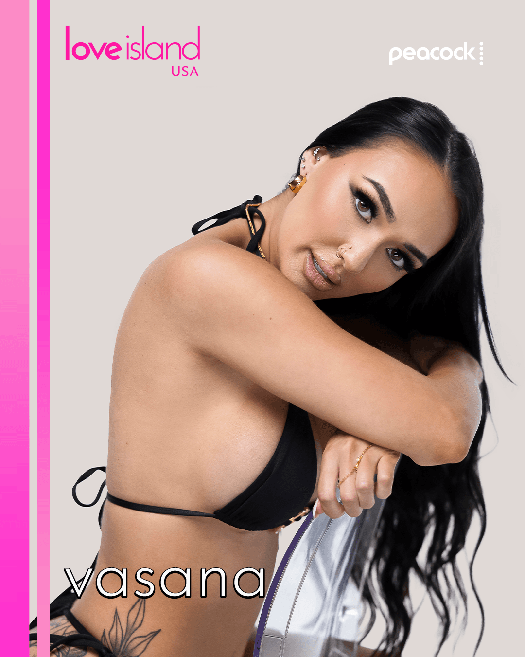 Love Island USA-ს ლოგო და სტუდიის დეკორაცია