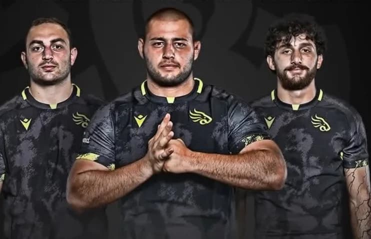 შავი ლომის მორაგბეები ვარჯიშის დროს