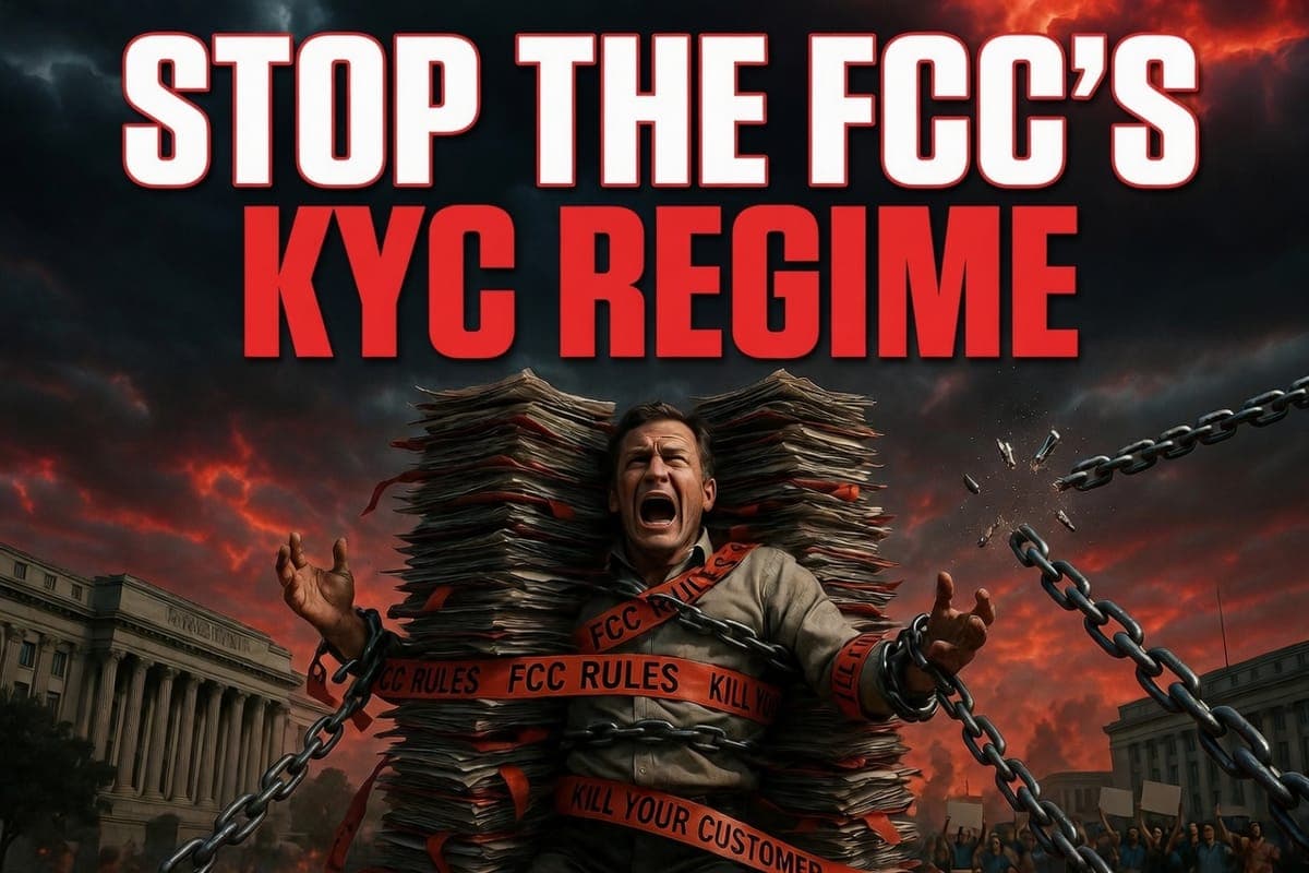 FCC-ის შენობა და ციფრული მონაცემთა უსაფრთხოების კონცეფცია