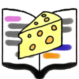 Cheese Paper რედაქტორის ინტერფეისი მუქ თემაში