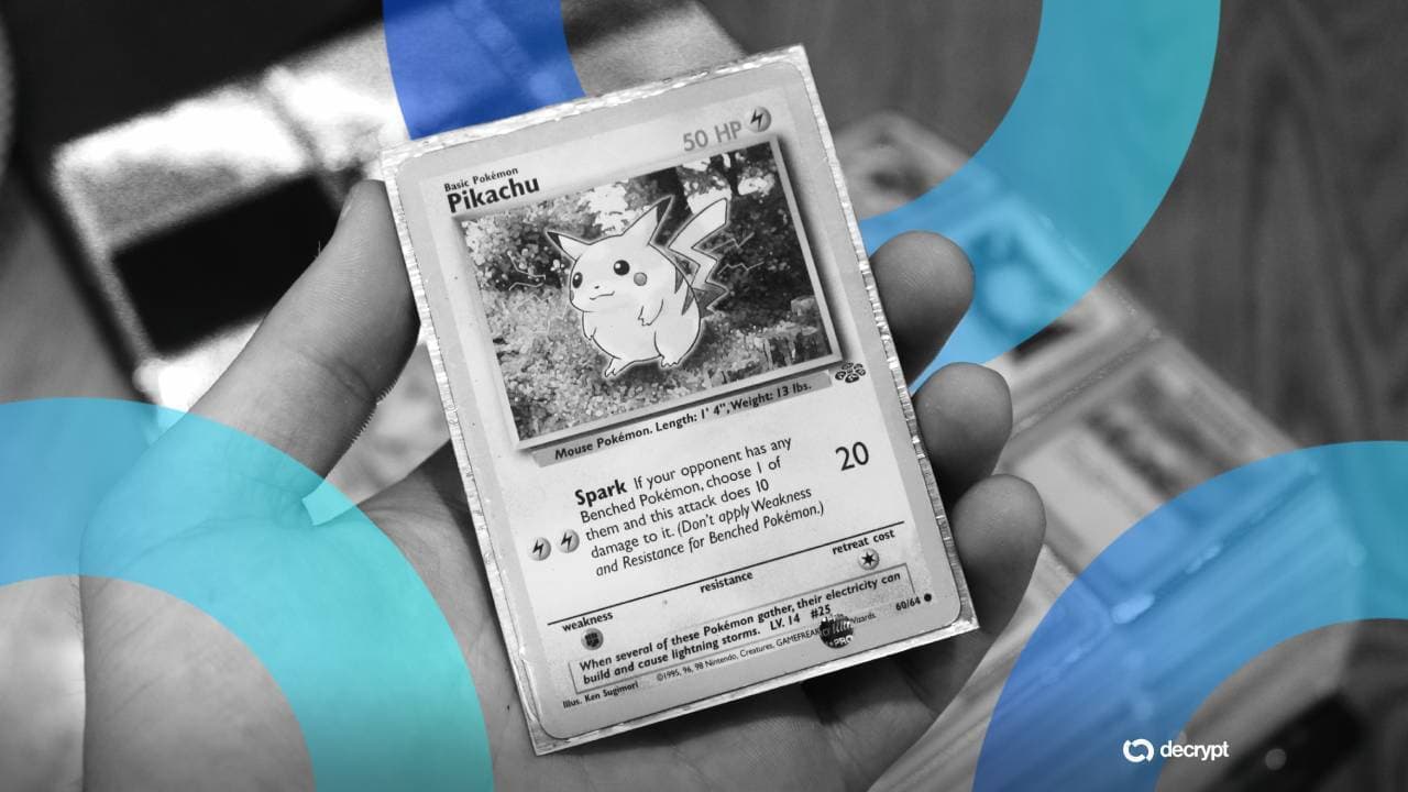Pokémon-ის იშვიათი ბარათები ციფრულ ეკრანზე