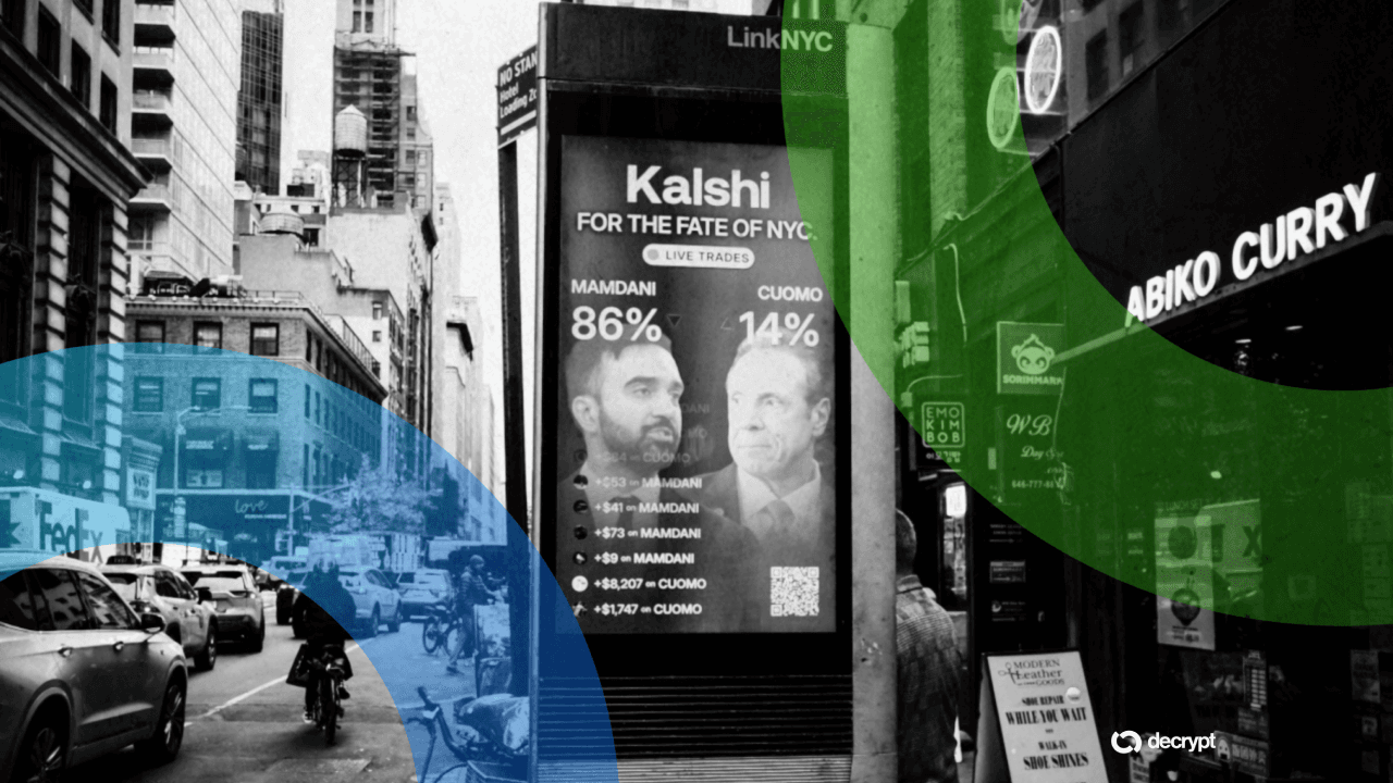 Kalshi-ს ლოგო და სასამართლო შენობის სიმბოლური გამოსახულება