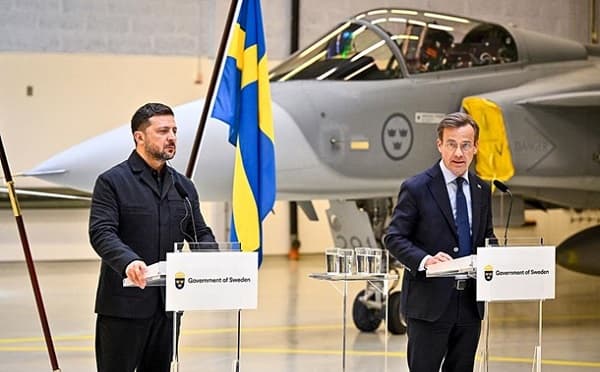 შვედური Gripen-ის ტიპის გამანადგურებელი თვითმფრინავი