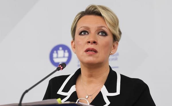 მარია ზახაროვა ბრიფინგზე