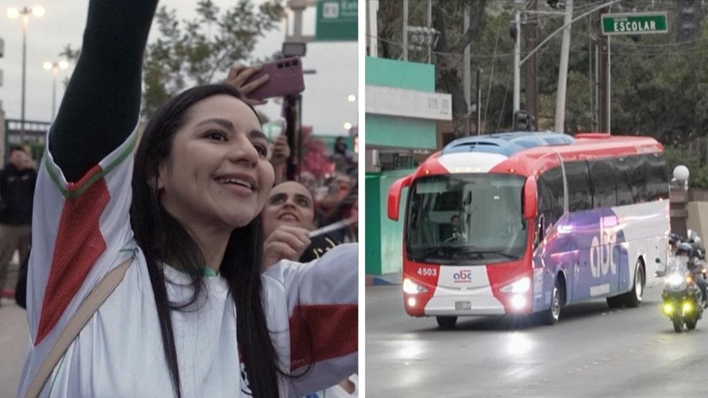 ირანის საფეხბურთო ნაკრები მექსიკაში ჩასვლისას
