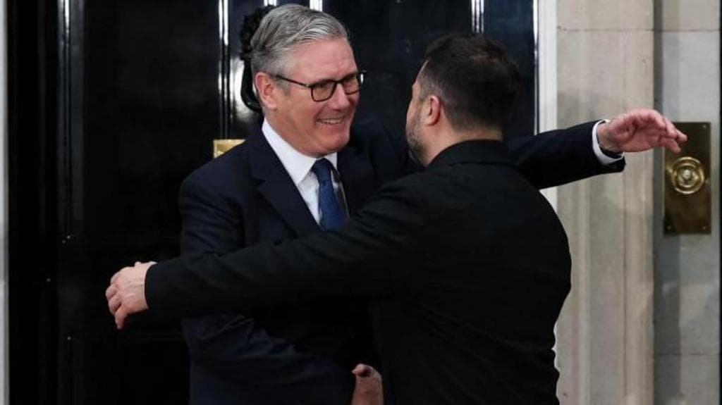 ვოლოდიმირ ზელენსკი და ევროპელი ლიდერები ლონდონში