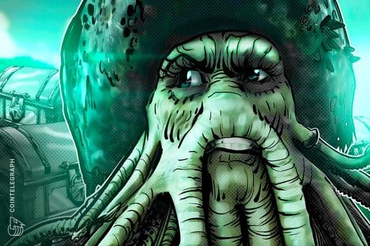 Kraken-ის ლოგო და SpaceX-ის რაკეტა