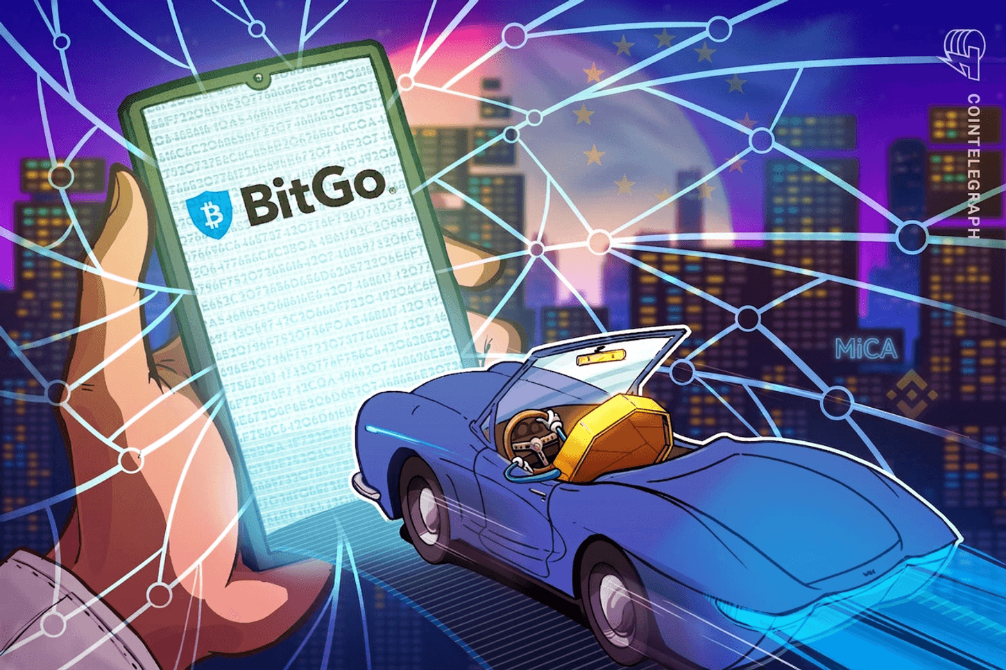 BitGo-ს ლოგო და ციფრული აქტივების მართვის კონცეფცია