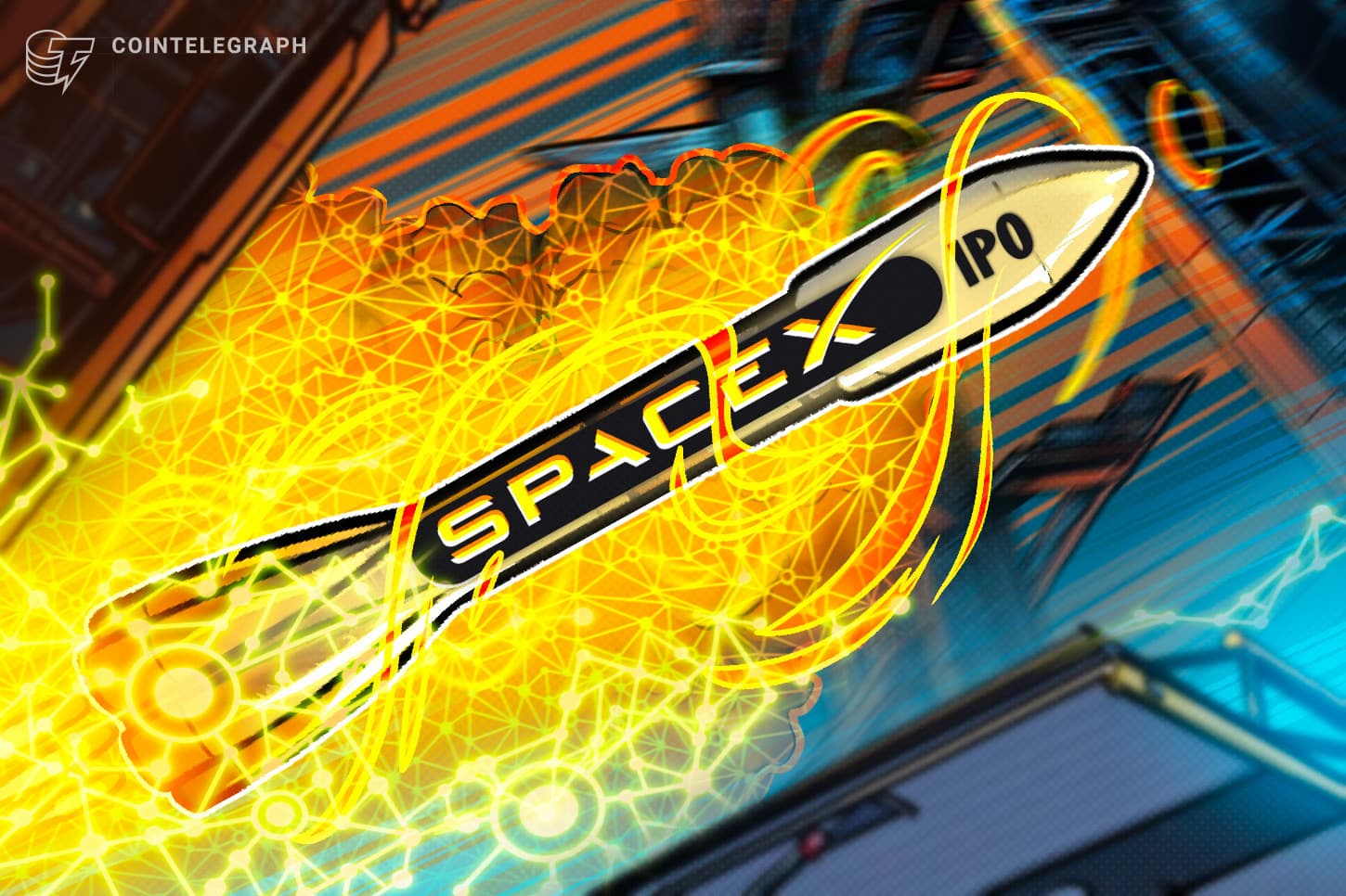 SpaceX-ის რაკეტა და ფინანსური ბაზრების გრაფიკები