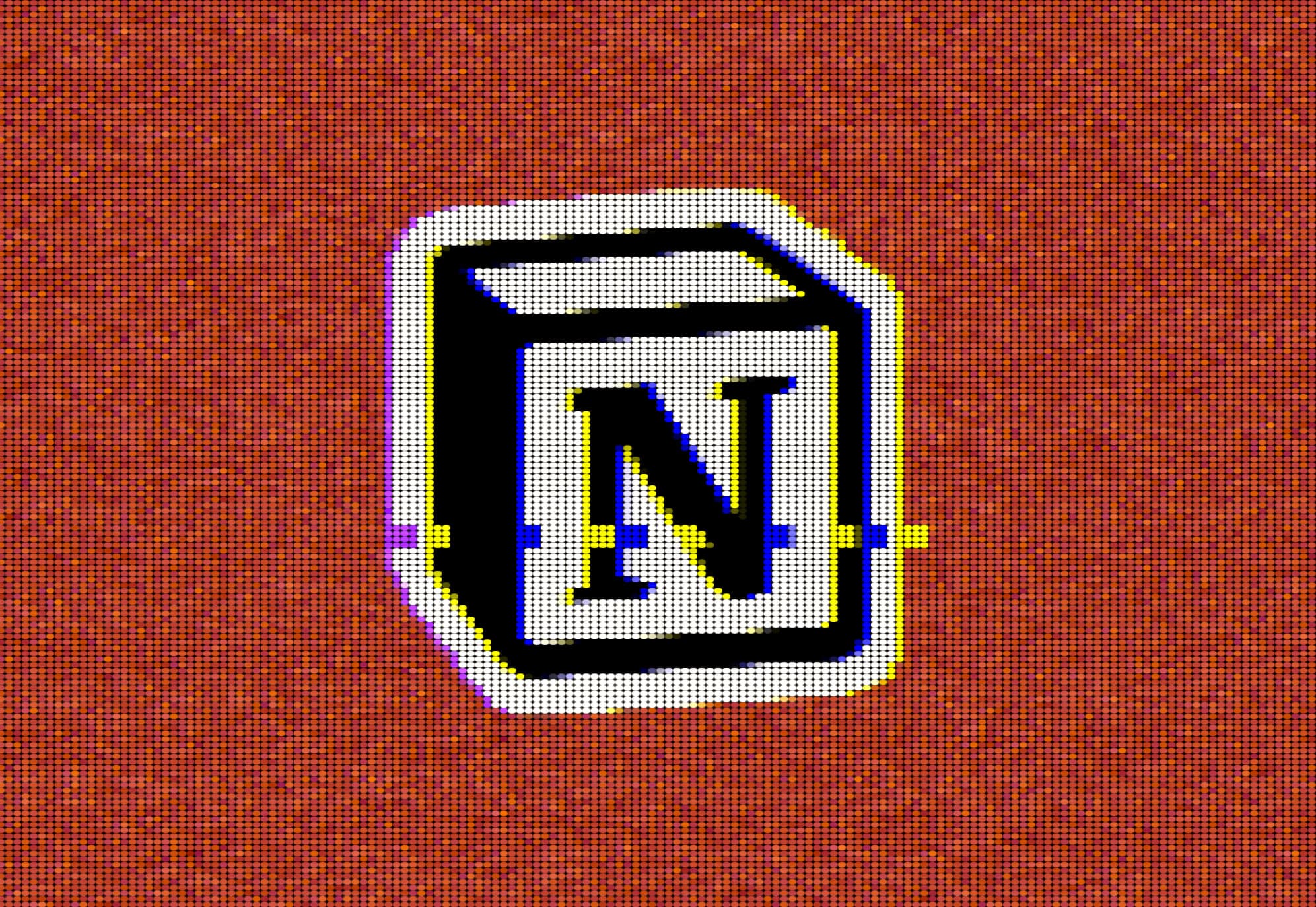 Notion-ის ლოგო და ხელოვნური ინტელექტის ინტერფეისი