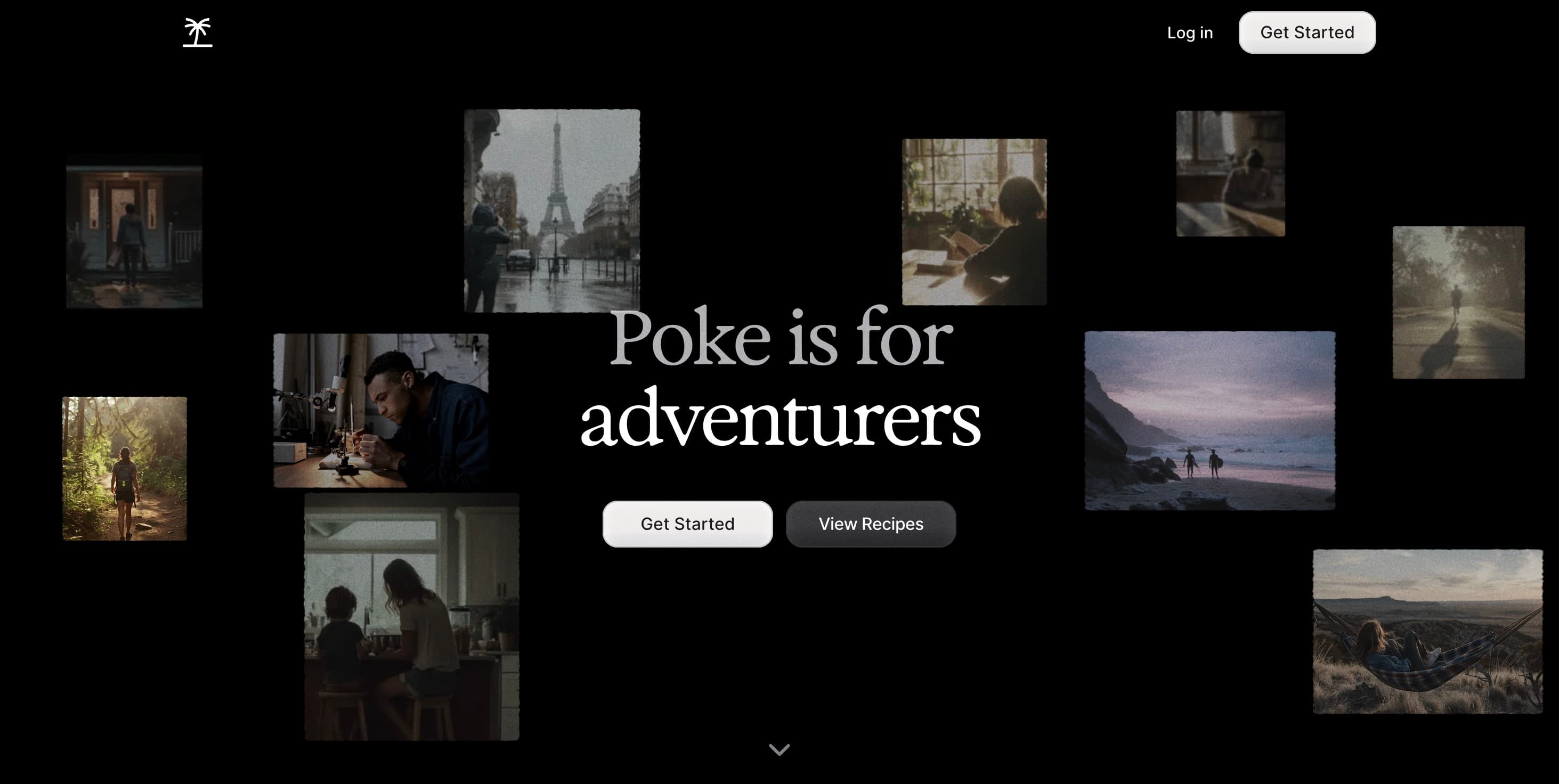 Apple-ის სმარტფონის ეკრანი, სადაც ჩანს Poke-ის აპლიკაციის ინტერფეისი