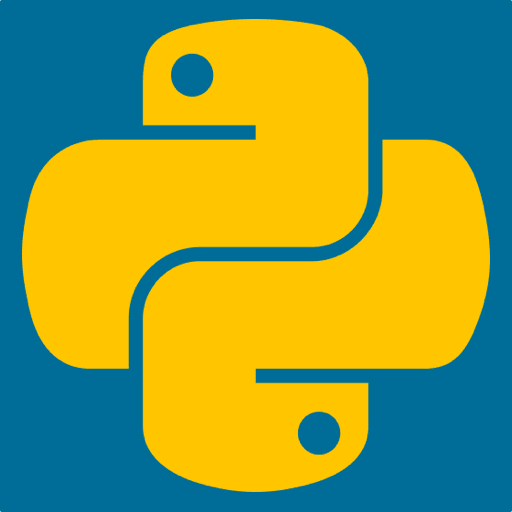Python-ის პროგრამირების ენის ლოგო კოდის ფონზე
