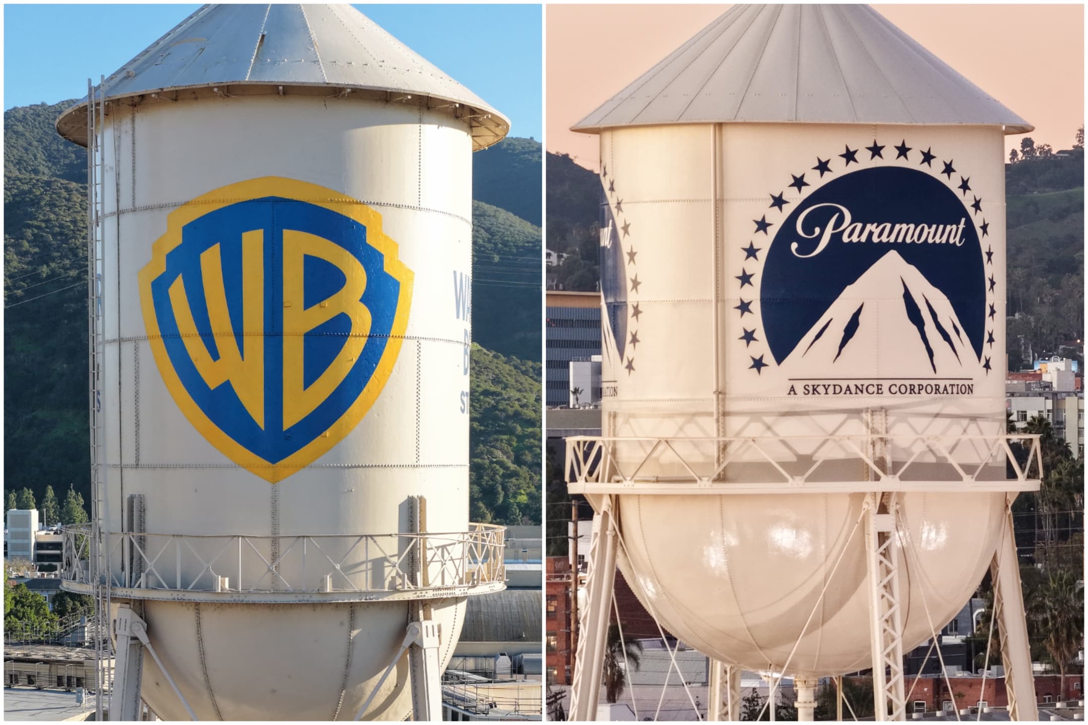Paramount-ისა და Warner Bros. Discovery-ის ლოგოები