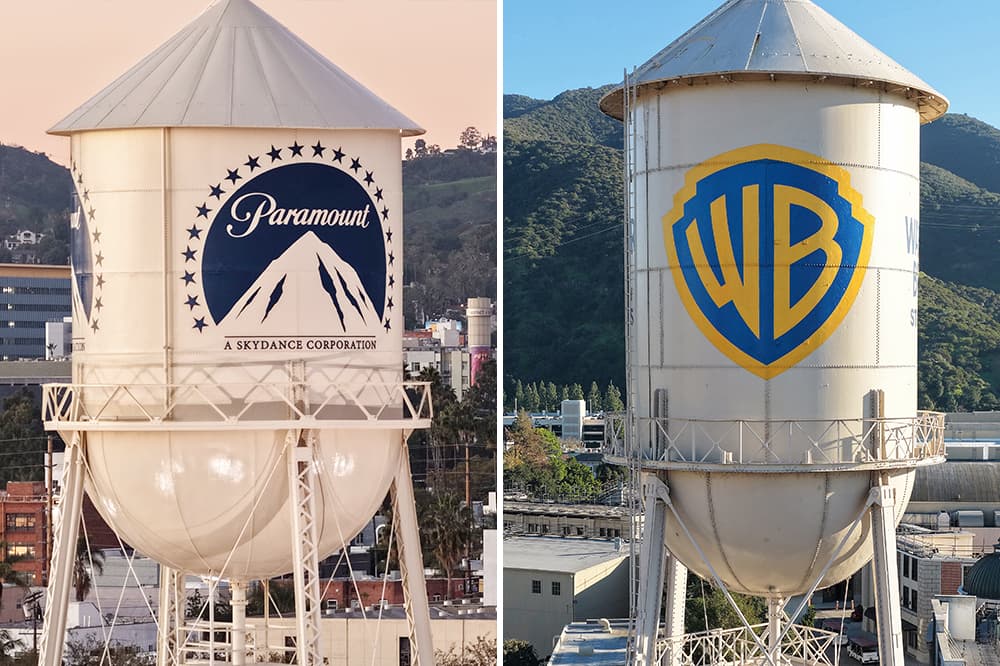 Paramount-ისა და Warner Bros.-ის ლოგოები