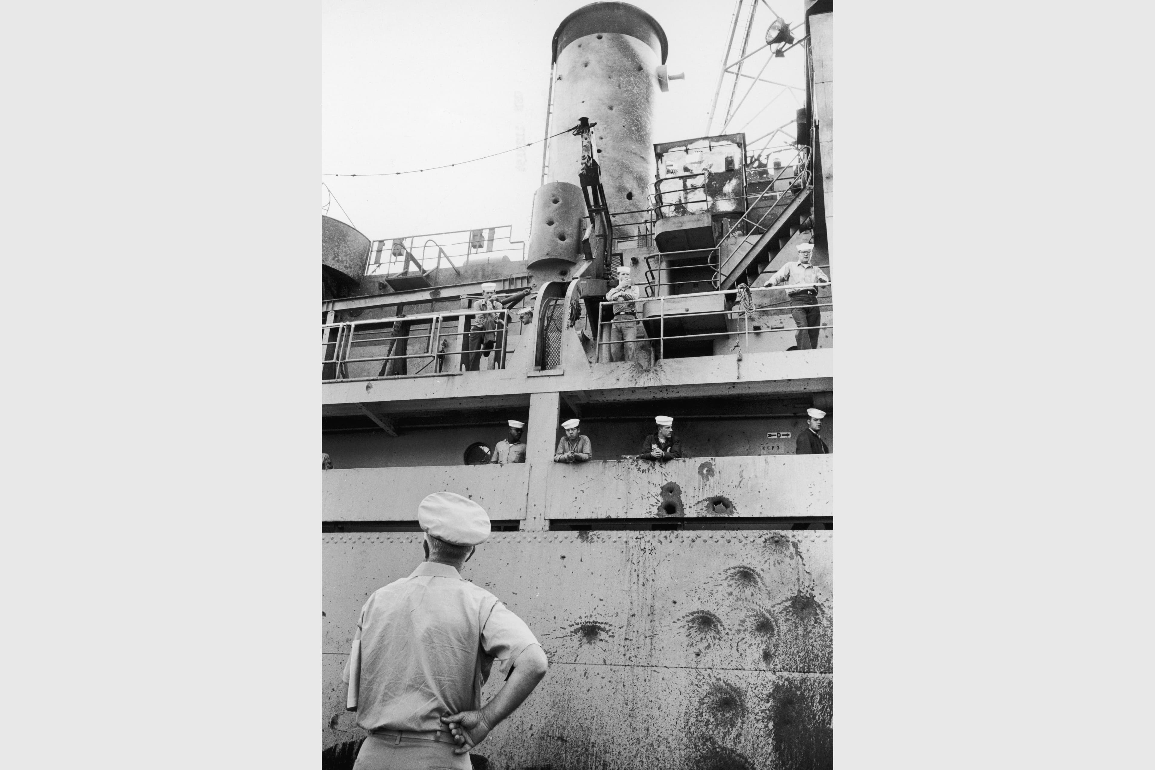ამერიკული ხომალდი USS Liberty ზღვაში
